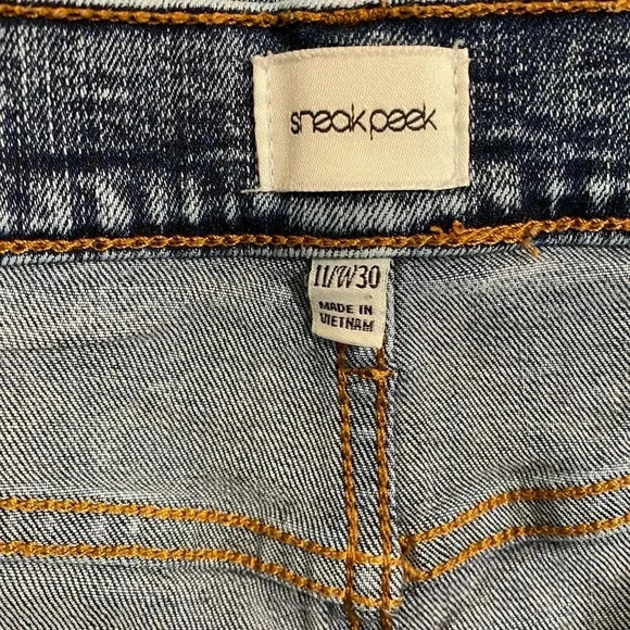 Sneak Peek Acid Wash Wide Leg High Rise Jeans.‎ Like New. Women’s Size: 11 W30. - Picture 6 of 8